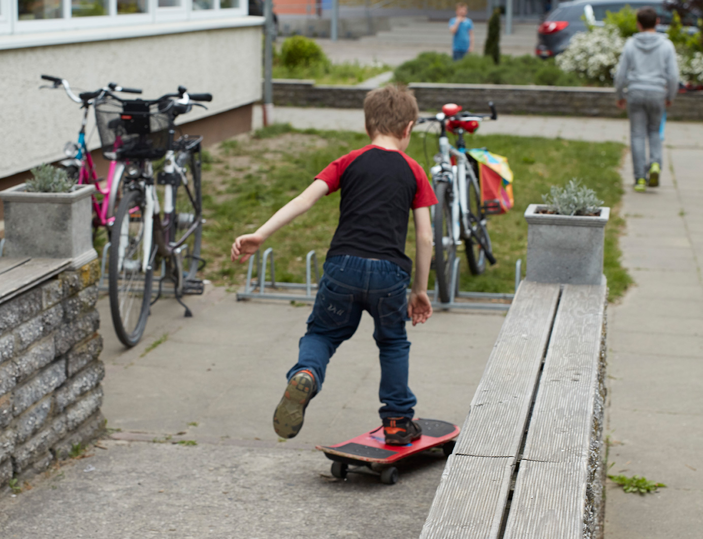 Child skateboarding at The Ark (Photo)